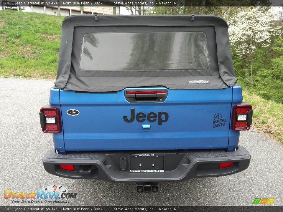 2021 Jeep Gladiator Willys 4x4 Hydro Blue Pearl / Black Photo #7