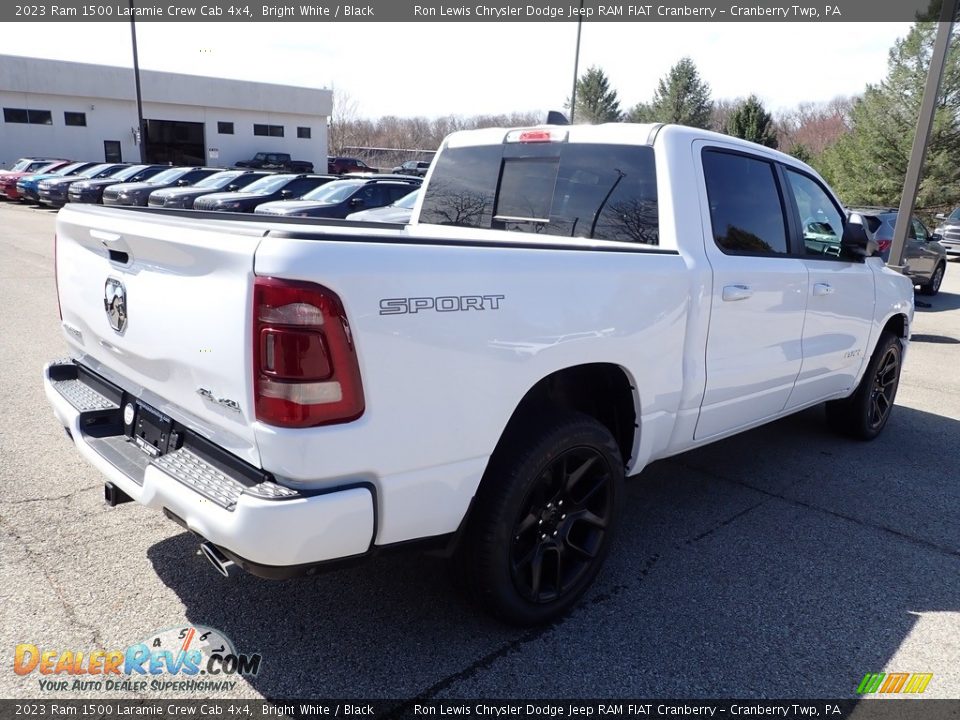 2023 Ram 1500 Laramie Crew Cab 4x4 Bright White / Black Photo #5