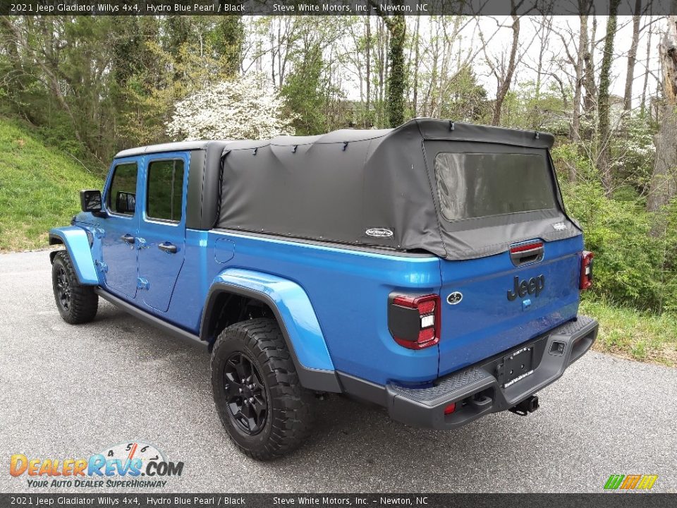 2021 Jeep Gladiator Willys 4x4 Hydro Blue Pearl / Black Photo #9