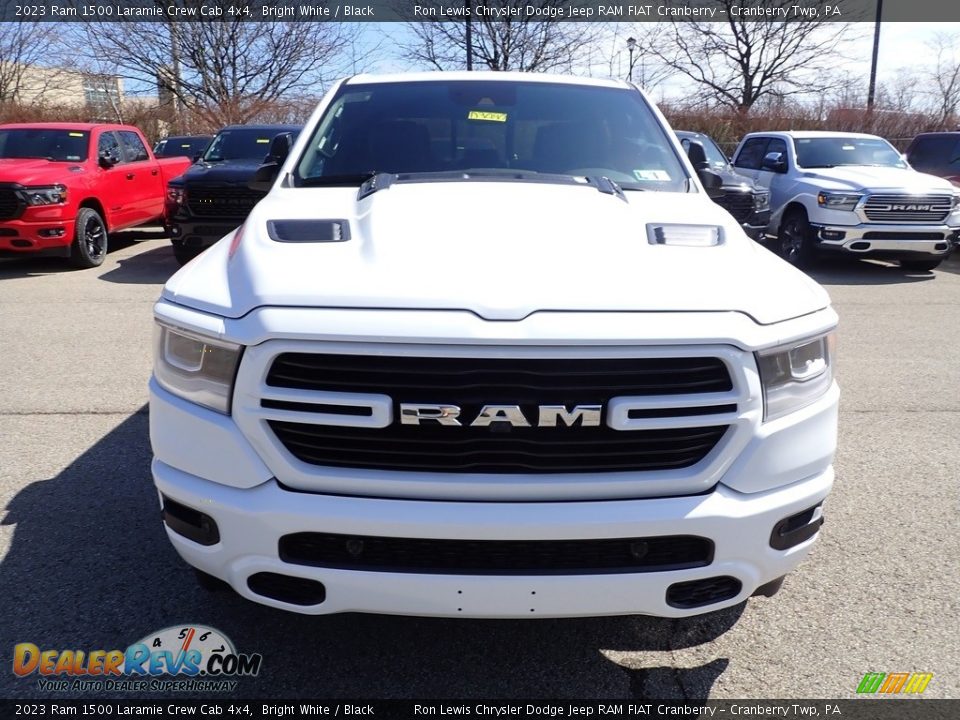 2023 Ram 1500 Laramie Crew Cab 4x4 Bright White / Black Photo #8