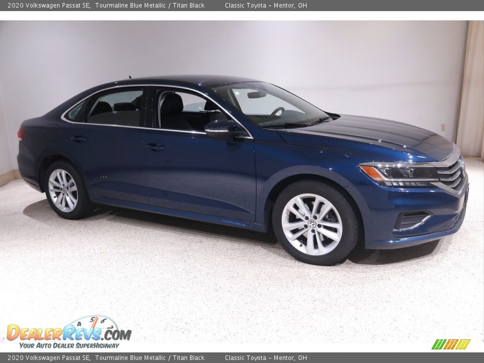 2020 Volkswagen Passat SE Tourmaline Blue Metallic / Titan Black Photo #1