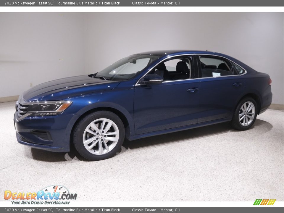 2020 Volkswagen Passat SE Tourmaline Blue Metallic / Titan Black Photo #3