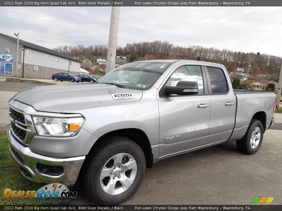 2022 Ram 1500 Big Horn Quad Cab 4x4 Billet Silver Metallic / Black Photo #1