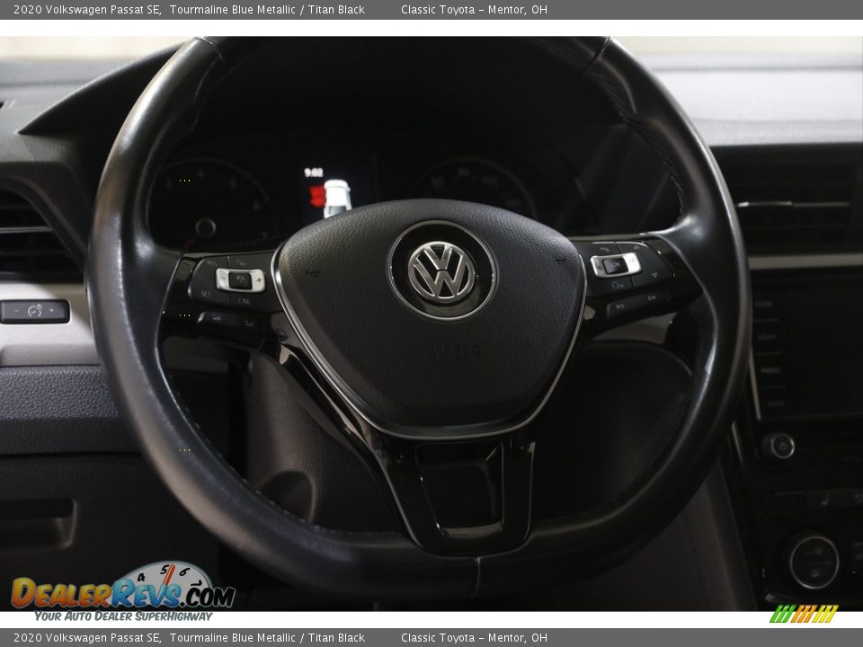 2020 Volkswagen Passat SE Tourmaline Blue Metallic / Titan Black Photo #7