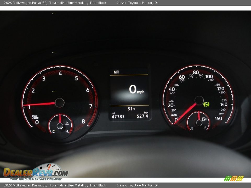 2020 Volkswagen Passat SE Tourmaline Blue Metallic / Titan Black Photo #8