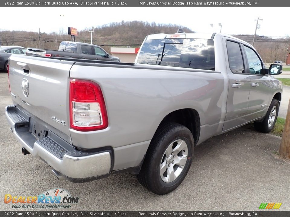 2022 Ram 1500 Big Horn Quad Cab 4x4 Billet Silver Metallic / Black Photo #3