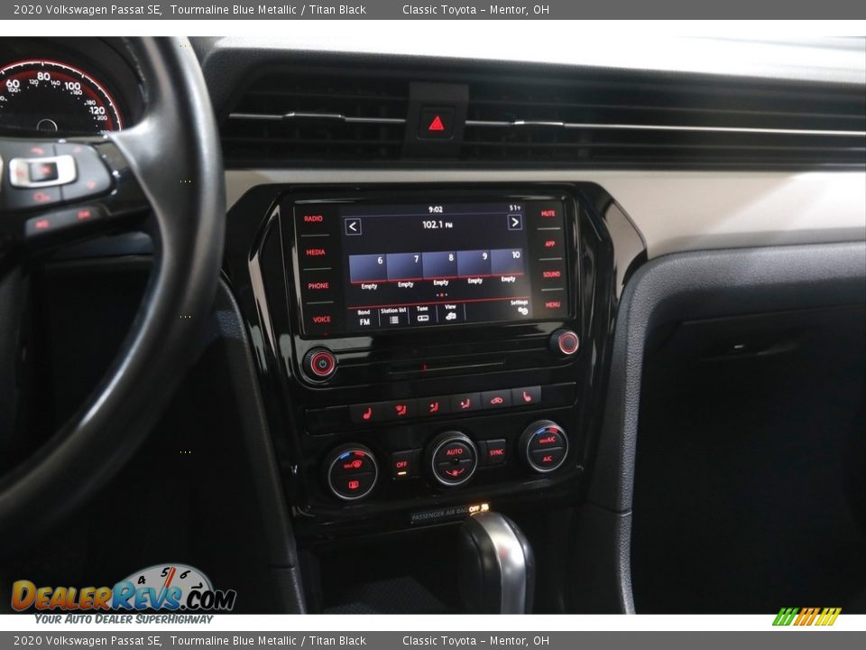 2020 Volkswagen Passat SE Tourmaline Blue Metallic / Titan Black Photo #9