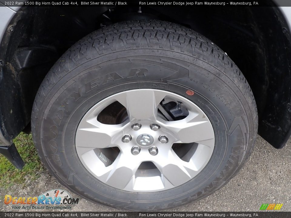 2022 Ram 1500 Big Horn Quad Cab 4x4 Billet Silver Metallic / Black Photo #5