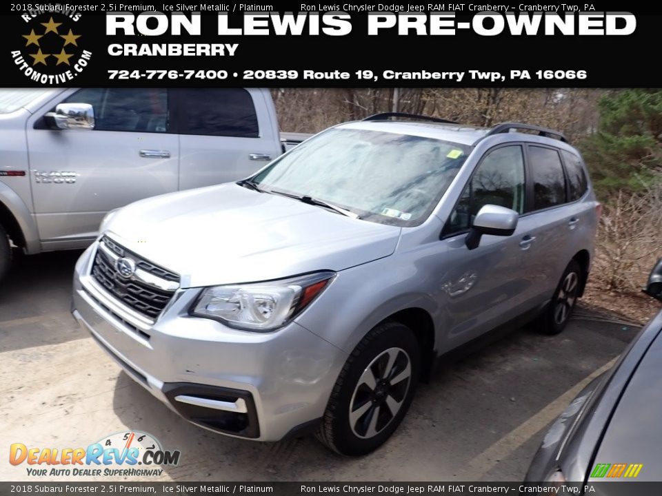 2018 Subaru Forester 2.5i Premium Ice Silver Metallic / Platinum Photo #1