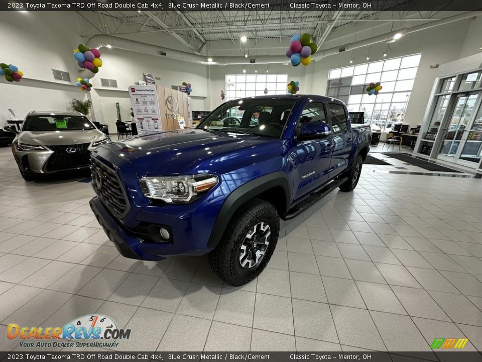 2023 Toyota Tacoma TRD Off Road Double Cab 4x4 Blue Crush Metallic / Black/Cement Photo #3