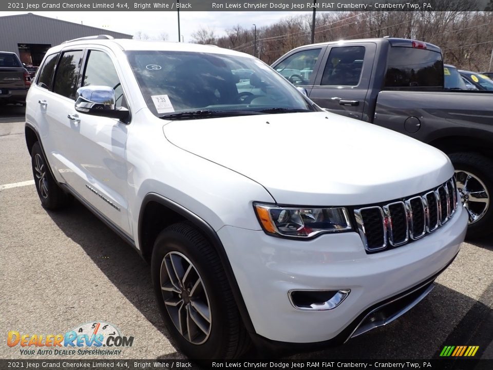 2021 Jeep Grand Cherokee Limited 4x4 Bright White / Black Photo #2