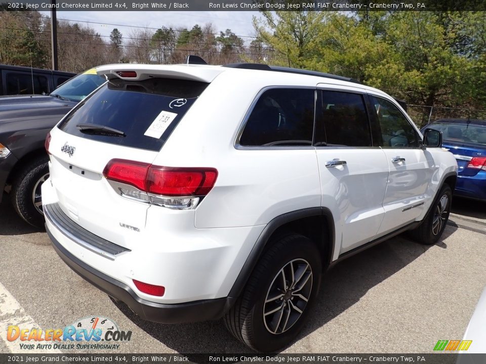 2021 Jeep Grand Cherokee Limited 4x4 Bright White / Black Photo #3