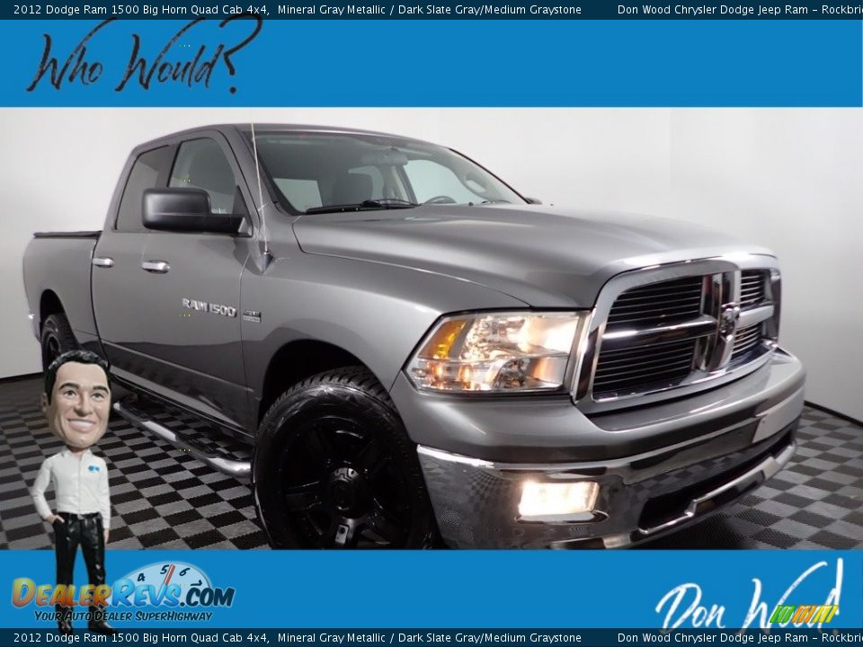 2012 Dodge Ram 1500 Big Horn Quad Cab 4x4 Mineral Gray Metallic / Dark Slate Gray/Medium Graystone Photo #1