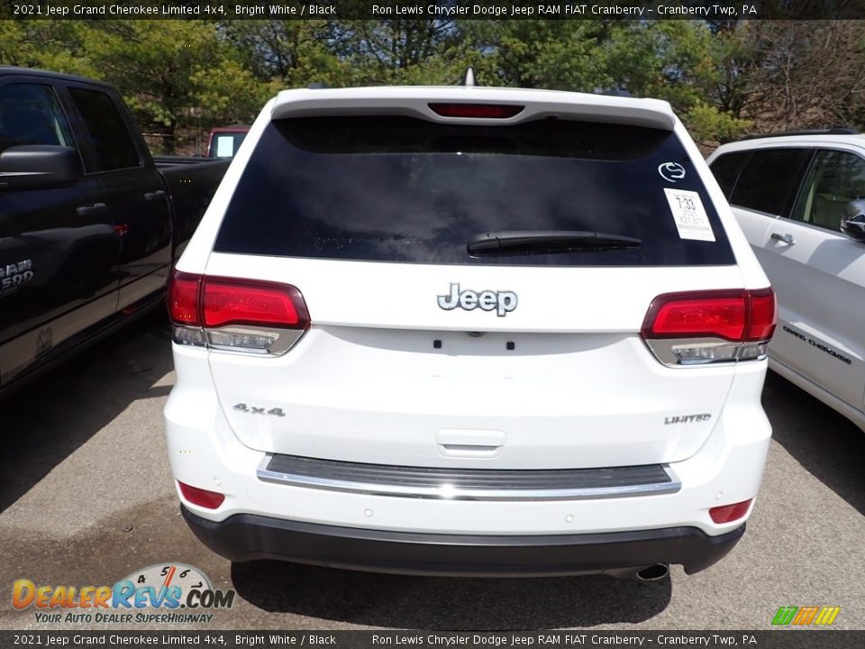 2021 Jeep Grand Cherokee Limited 4x4 Bright White / Black Photo #4