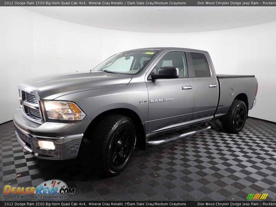 Front 3/4 View of 2012 Dodge Ram 1500 Big Horn Quad Cab 4x4 Photo #3