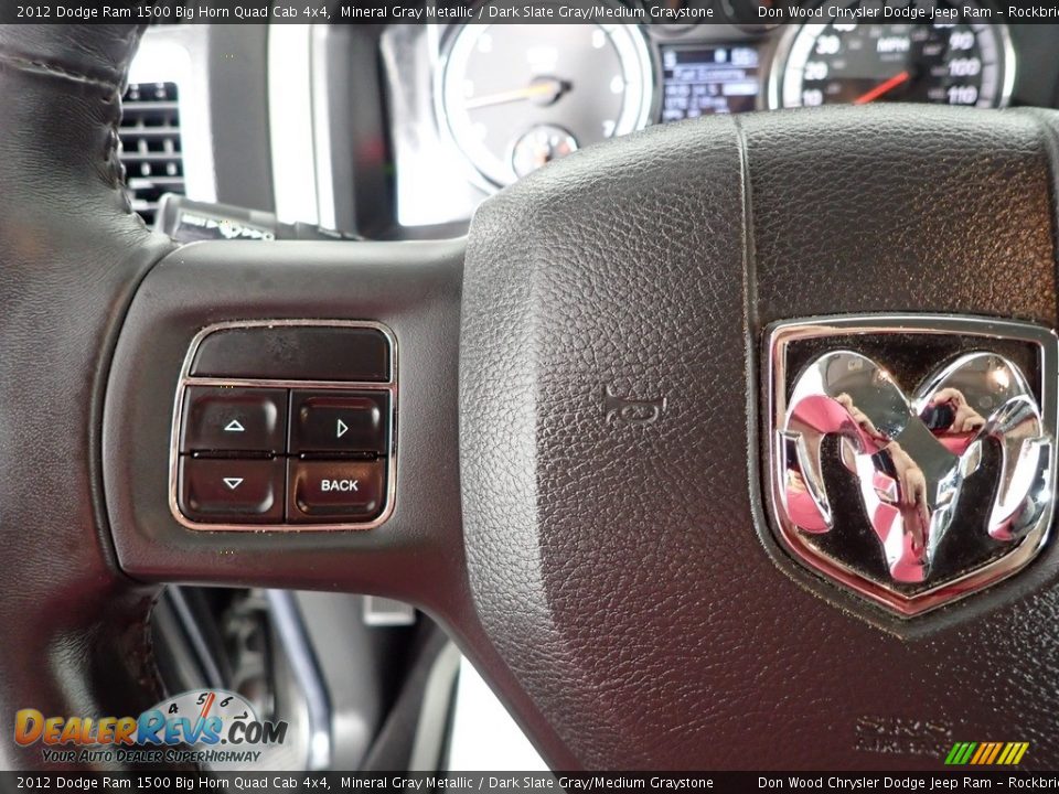 2012 Dodge Ram 1500 Big Horn Quad Cab 4x4 Mineral Gray Metallic / Dark Slate Gray/Medium Graystone Photo #14