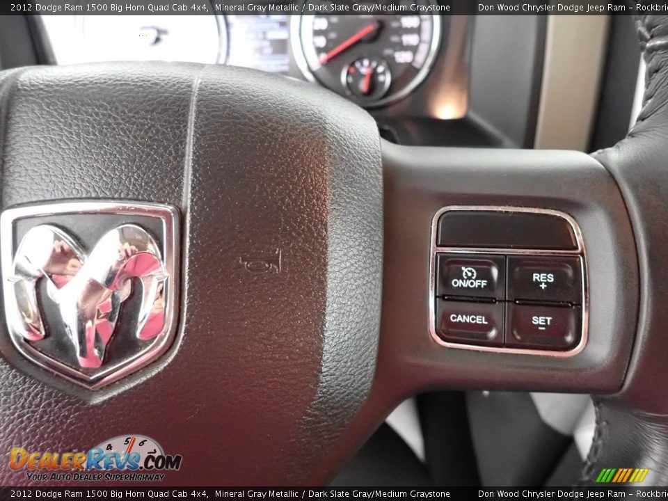 2012 Dodge Ram 1500 Big Horn Quad Cab 4x4 Mineral Gray Metallic / Dark Slate Gray/Medium Graystone Photo #15