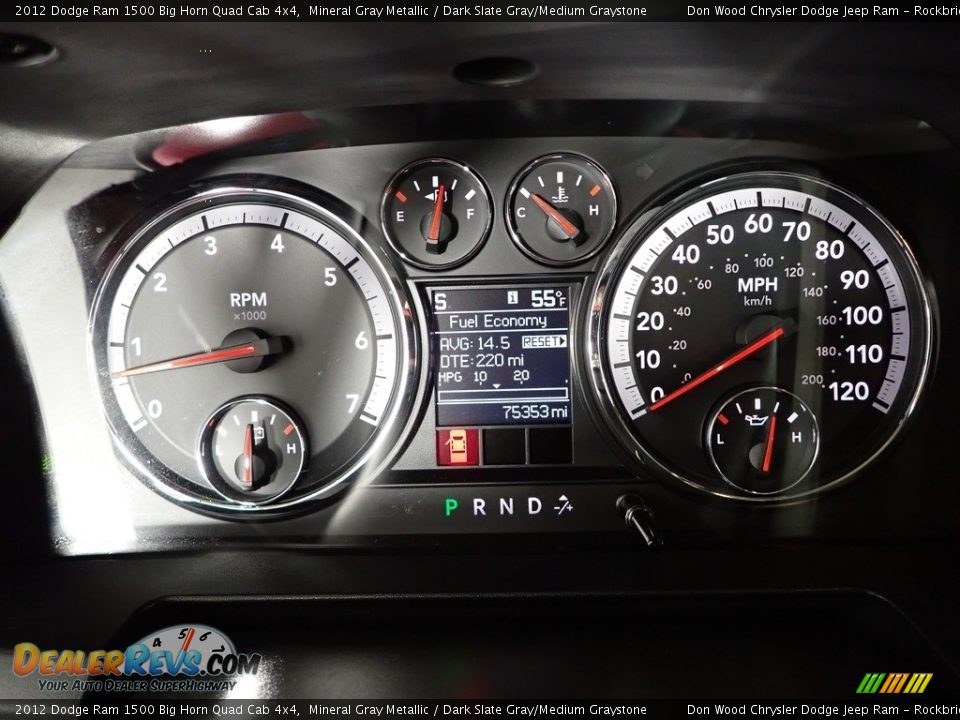 2012 Dodge Ram 1500 Big Horn Quad Cab 4x4 Mineral Gray Metallic / Dark Slate Gray/Medium Graystone Photo #16