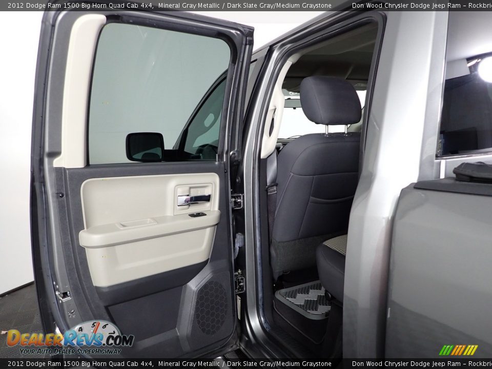 2012 Dodge Ram 1500 Big Horn Quad Cab 4x4 Mineral Gray Metallic / Dark Slate Gray/Medium Graystone Photo #22