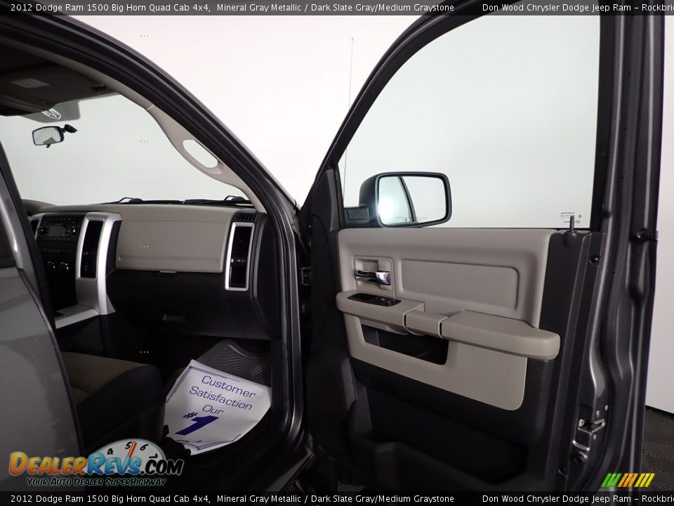 2012 Dodge Ram 1500 Big Horn Quad Cab 4x4 Mineral Gray Metallic / Dark Slate Gray/Medium Graystone Photo #25