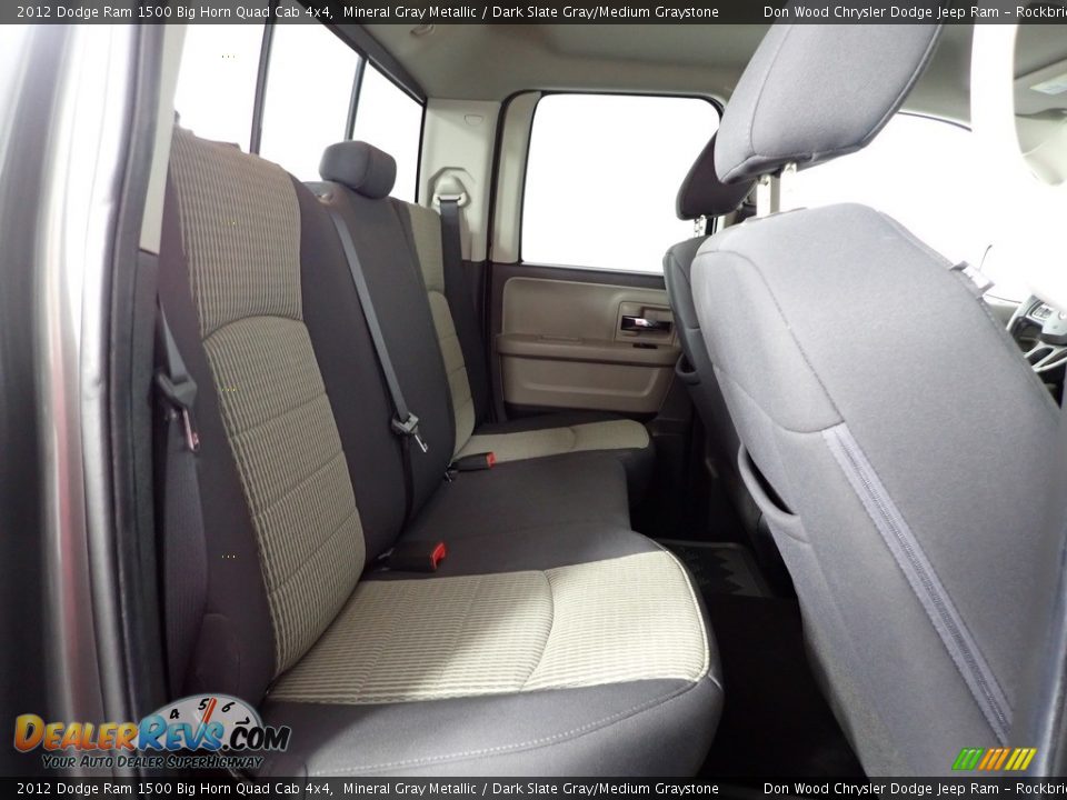 2012 Dodge Ram 1500 Big Horn Quad Cab 4x4 Mineral Gray Metallic / Dark Slate Gray/Medium Graystone Photo #28