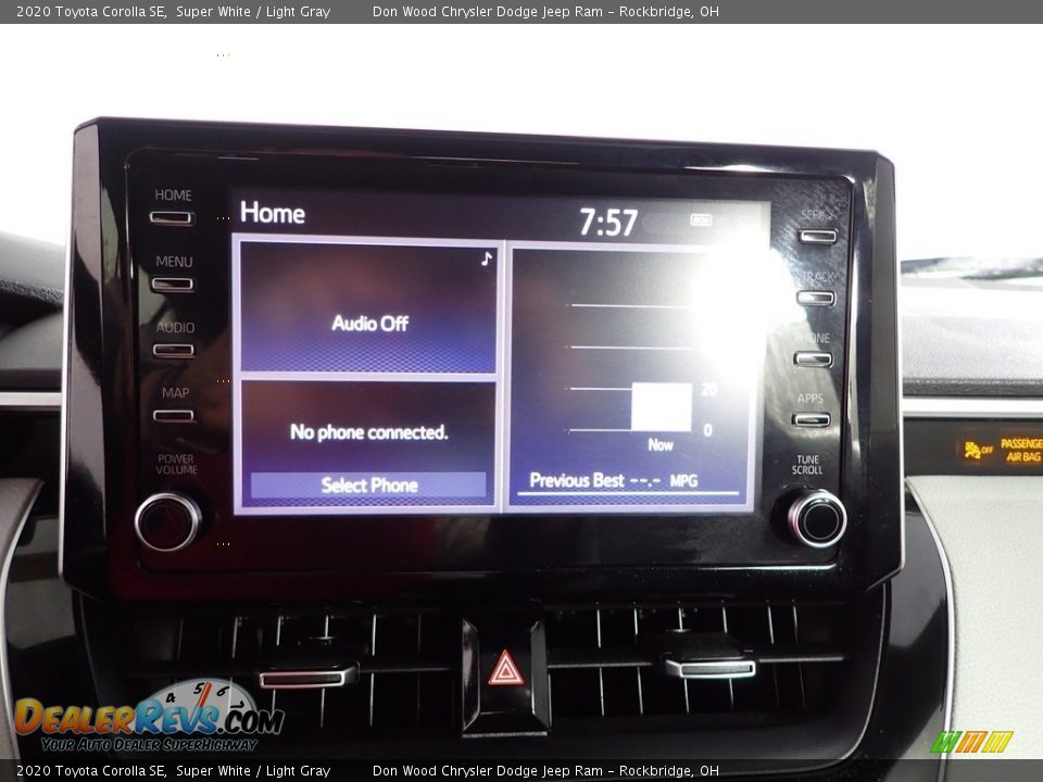 2020 Toyota Corolla SE Super White / Light Gray Photo #2