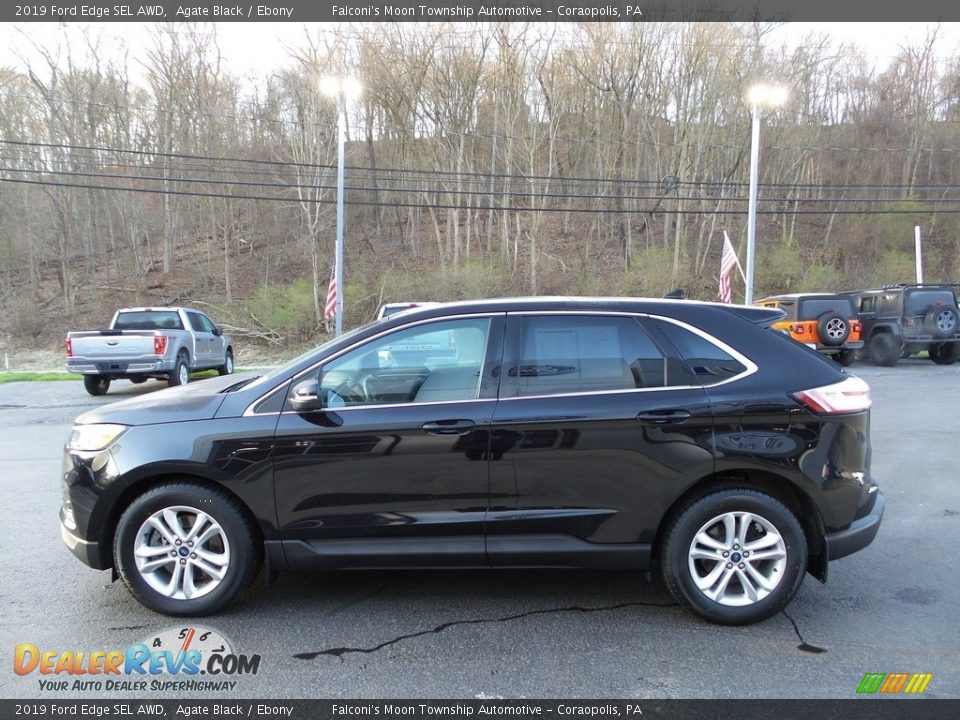 2019 Ford Edge SEL AWD Agate Black / Ebony Photo #6