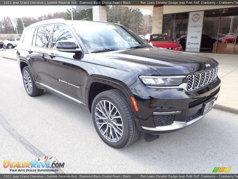 2021 Jeep Grand Cherokee L Summit Reserve 4x4 Diamond Black Crystal Pearl / Black Photo #2