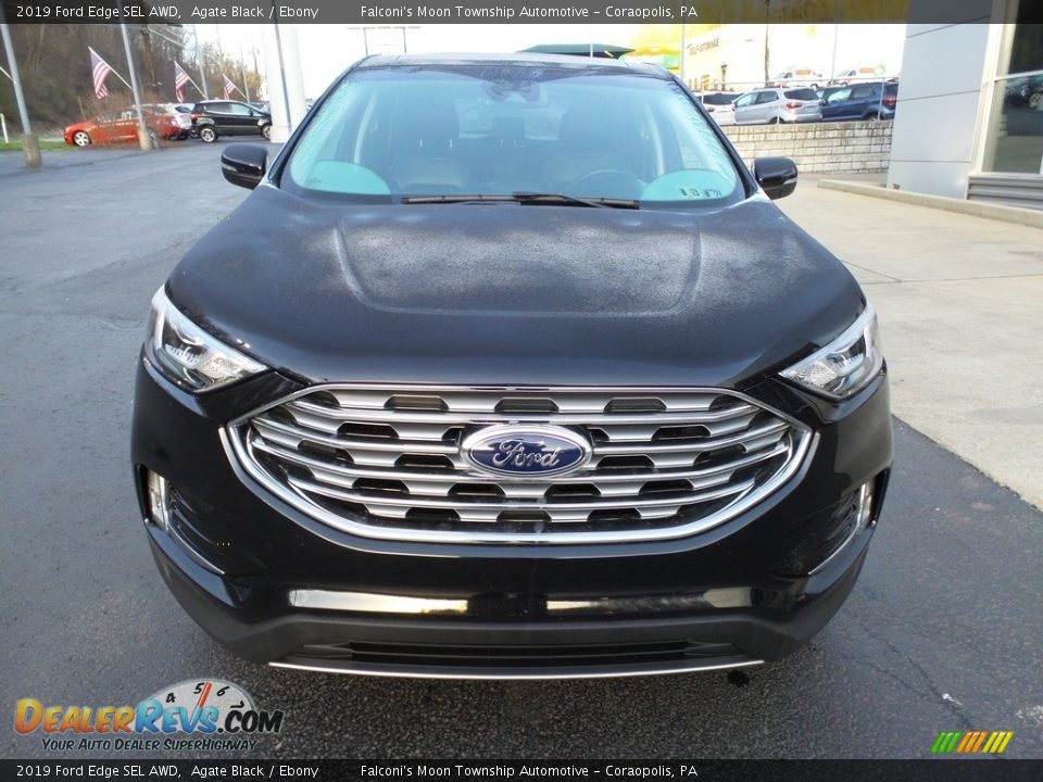 2019 Ford Edge SEL AWD Agate Black / Ebony Photo #8