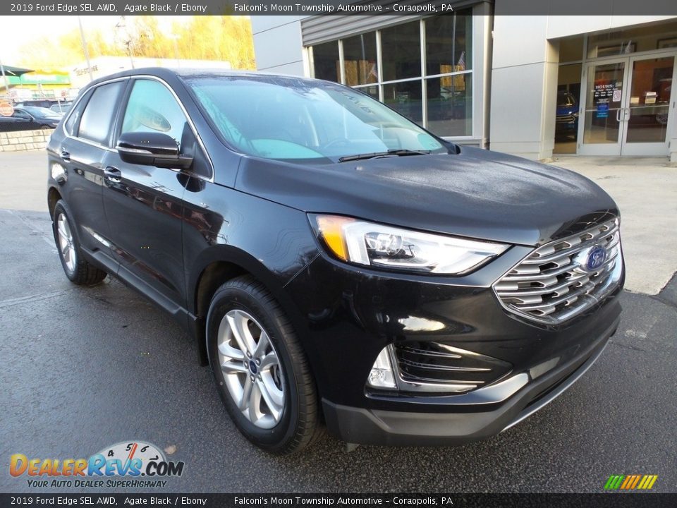 2019 Ford Edge SEL AWD Agate Black / Ebony Photo #9