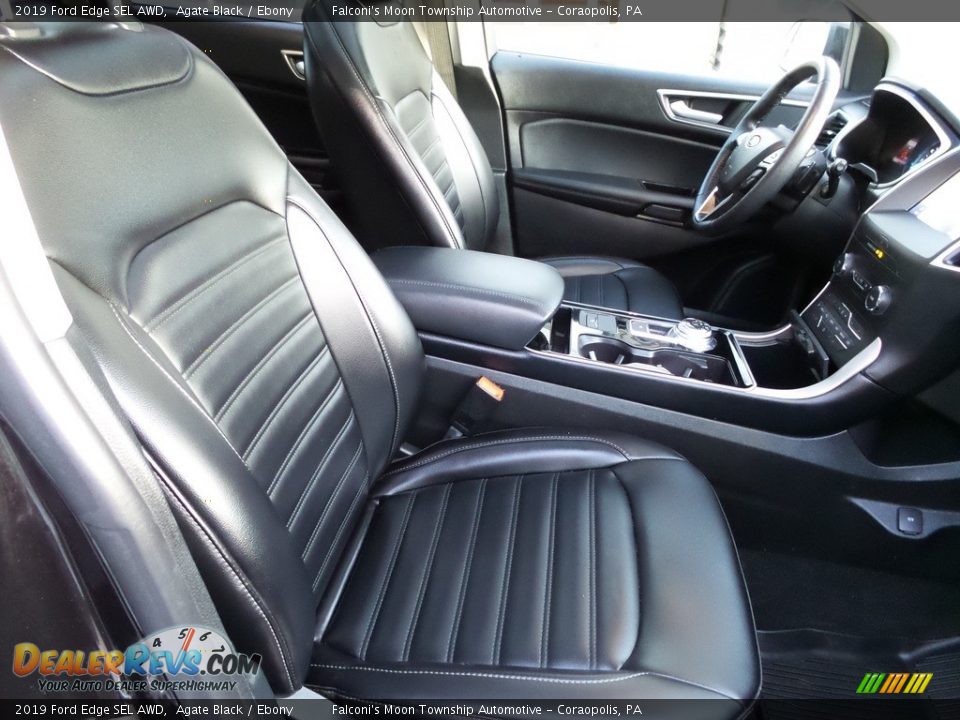 2019 Ford Edge SEL AWD Agate Black / Ebony Photo #11