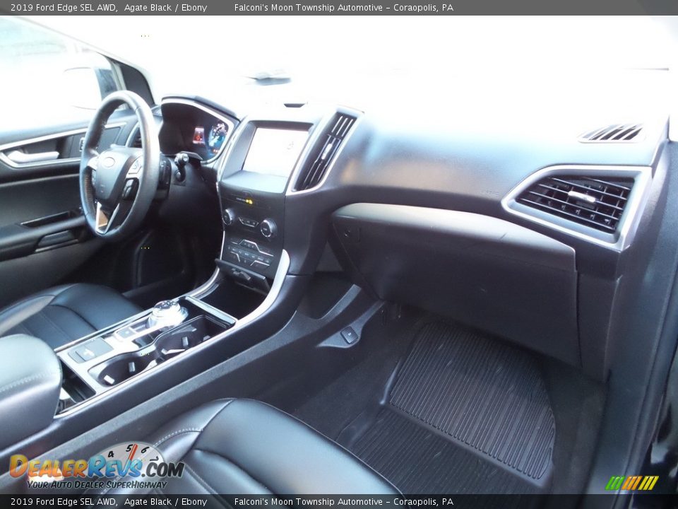 2019 Ford Edge SEL AWD Agate Black / Ebony Photo #12