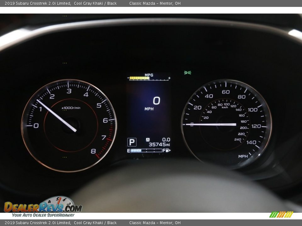 2019 Subaru Crosstrek 2.0i Limited Cool Gray Khaki / Black Photo #8