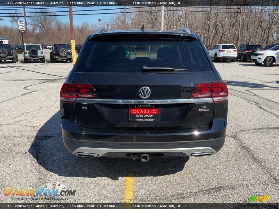 2019 Volkswagen Atlas SE 4Motion Deep Black Pearl / Titan Black Photo #11