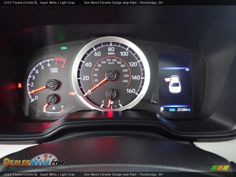 2020 Toyota Corolla SE Super White / Light Gray Photo #18