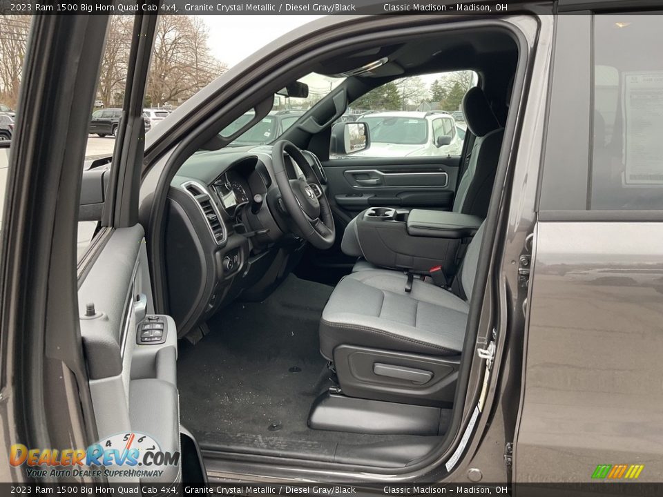 2023 Ram 1500 Big Horn Quad Cab 4x4 Granite Crystal Metallic / Diesel Gray/Black Photo #2