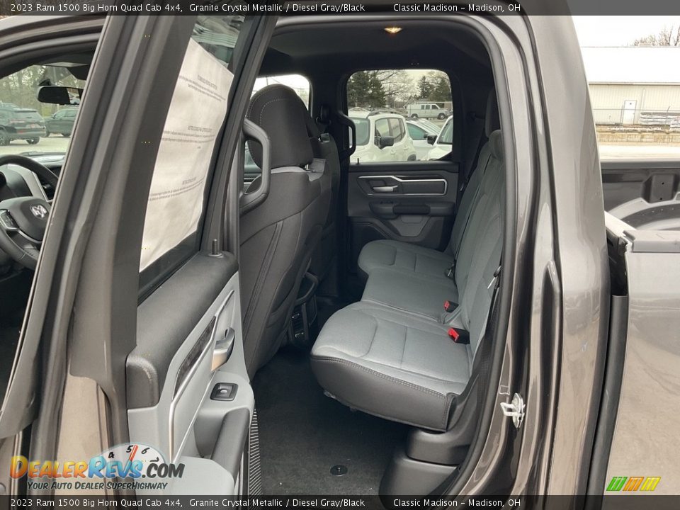 2023 Ram 1500 Big Horn Quad Cab 4x4 Granite Crystal Metallic / Diesel Gray/Black Photo #3