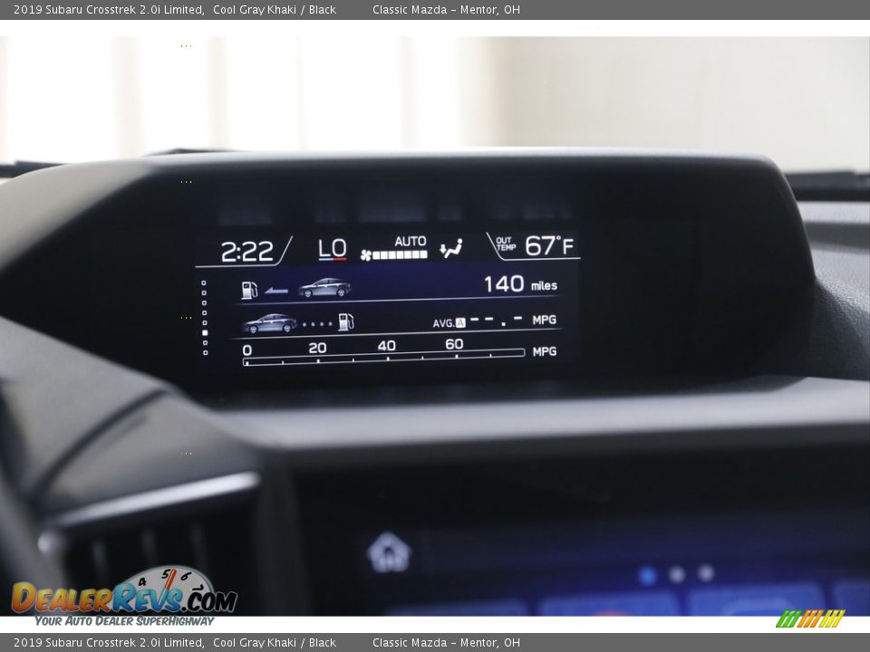 2019 Subaru Crosstrek 2.0i Limited Cool Gray Khaki / Black Photo #14