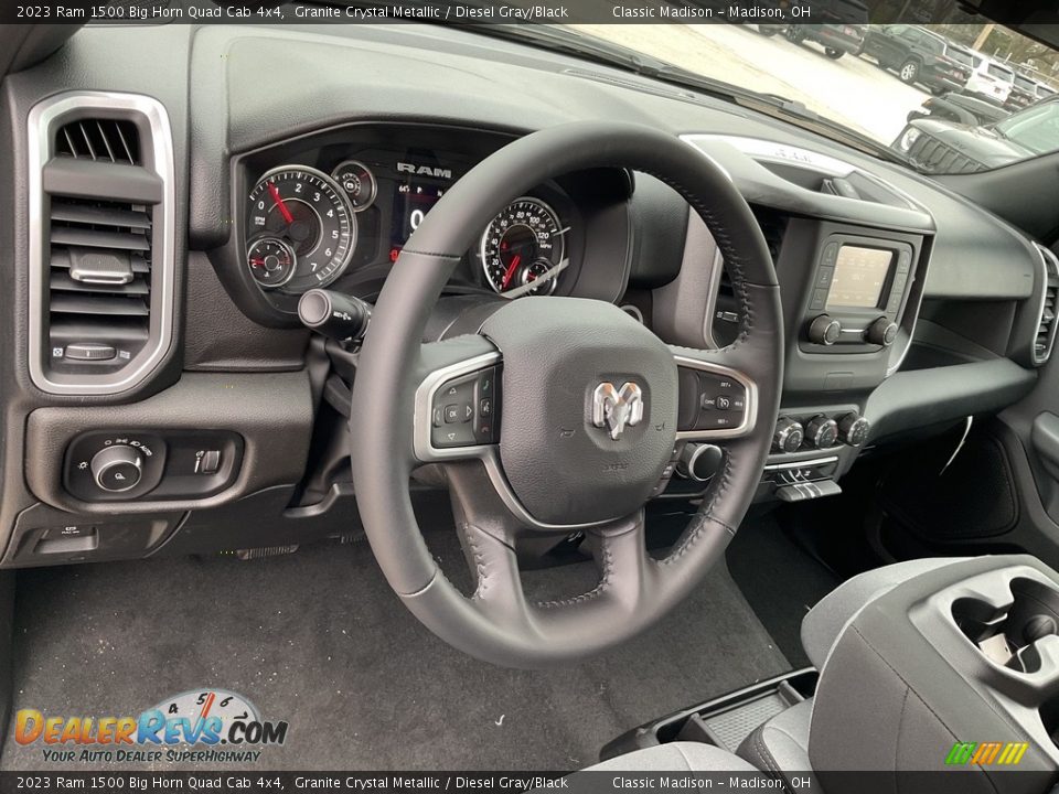 2023 Ram 1500 Big Horn Quad Cab 4x4 Granite Crystal Metallic / Diesel Gray/Black Photo #4