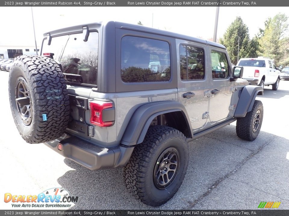 2023 Jeep Wrangler Unlimited Rubicon 4x4 Sting-Gray / Black Photo #5