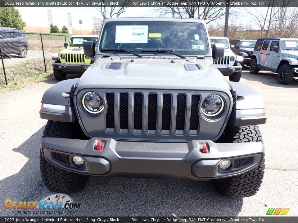 2023 Jeep Wrangler Unlimited Rubicon 4x4 Sting-Gray / Black Photo #8