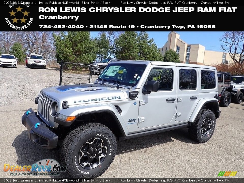 2023 Jeep Wrangler Unlimited Rubicon 4XE Hybrid Silver Zynith / Black Photo #1