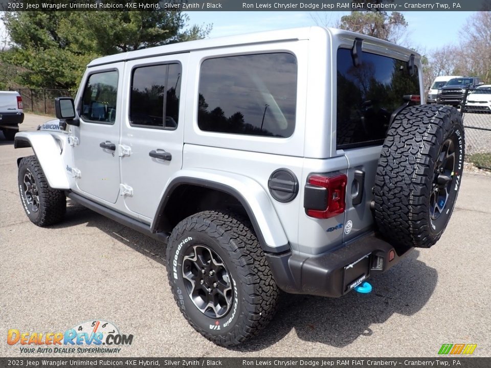 2023 Jeep Wrangler Unlimited Rubicon 4XE Hybrid Silver Zynith / Black Photo #3