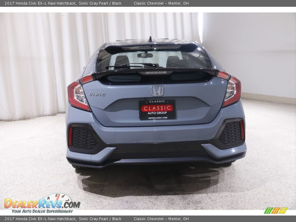 2017 Honda Civic EX-L Navi Hatchback Sonic Gray Pearl / Black Photo #19