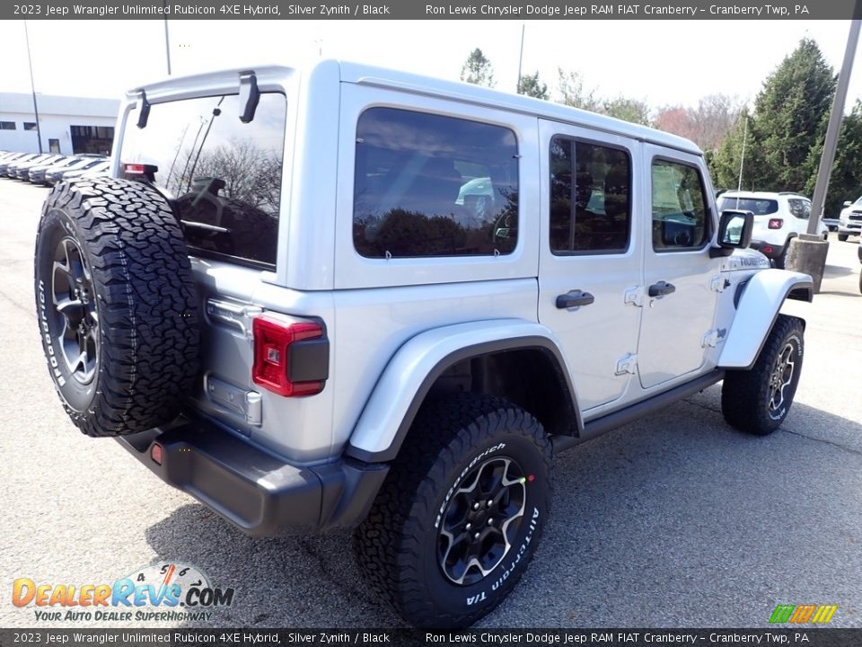 2023 Jeep Wrangler Unlimited Rubicon 4XE Hybrid Silver Zynith / Black Photo #5