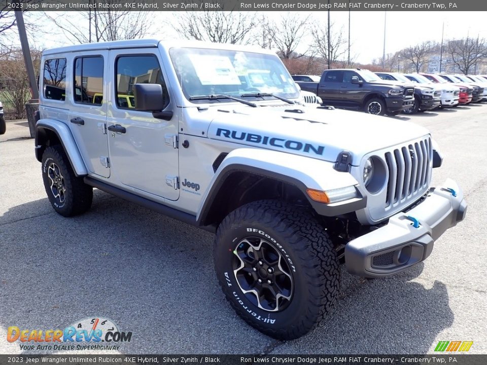 2023 Jeep Wrangler Unlimited Rubicon 4XE Hybrid Silver Zynith / Black Photo #7