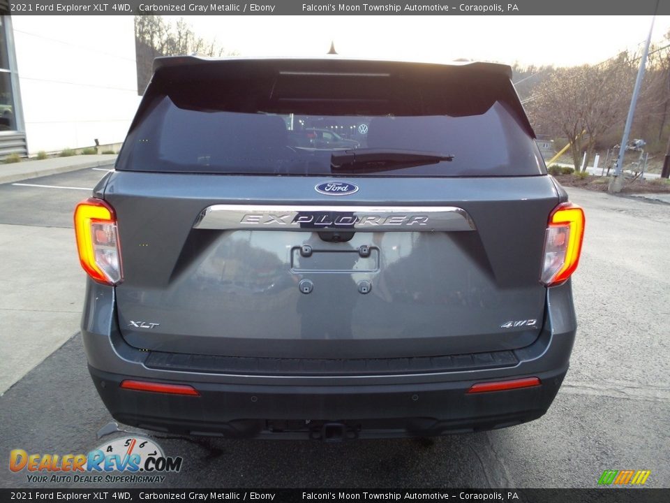 2021 Ford Explorer XLT 4WD Carbonized Gray Metallic / Ebony Photo #3