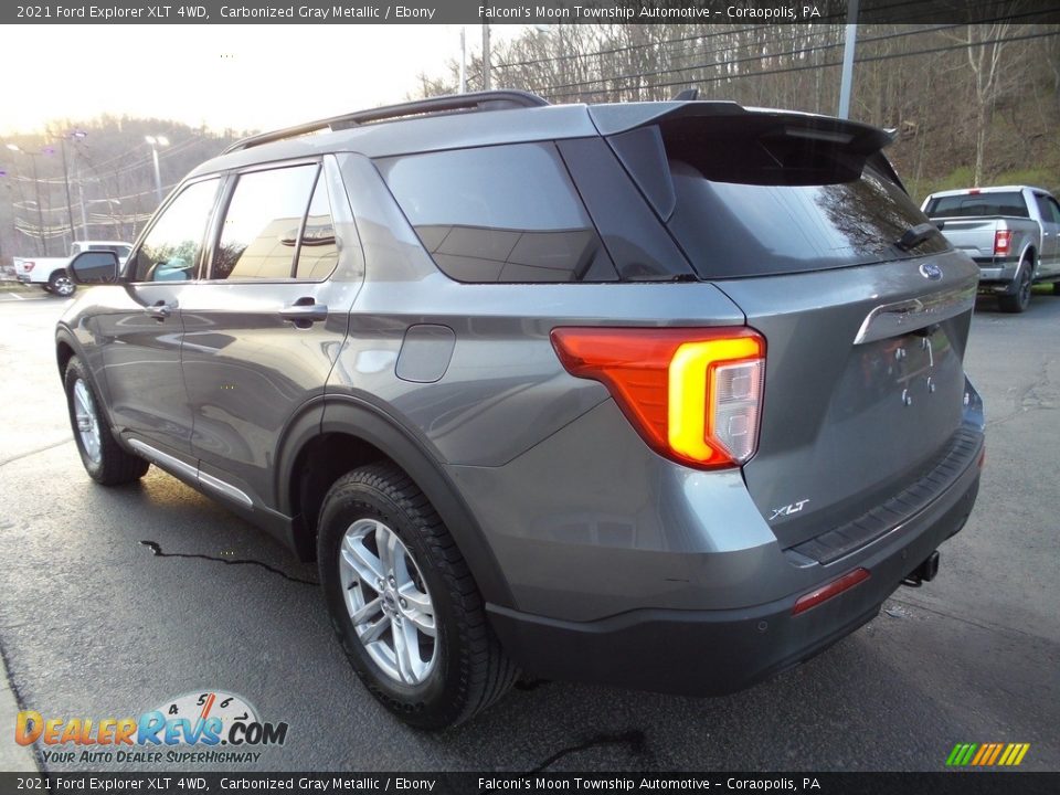 2021 Ford Explorer XLT 4WD Carbonized Gray Metallic / Ebony Photo #5