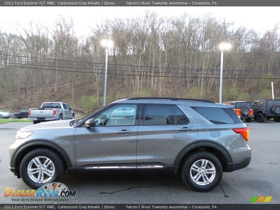 2021 Ford Explorer XLT 4WD Carbonized Gray Metallic / Ebony Photo #6