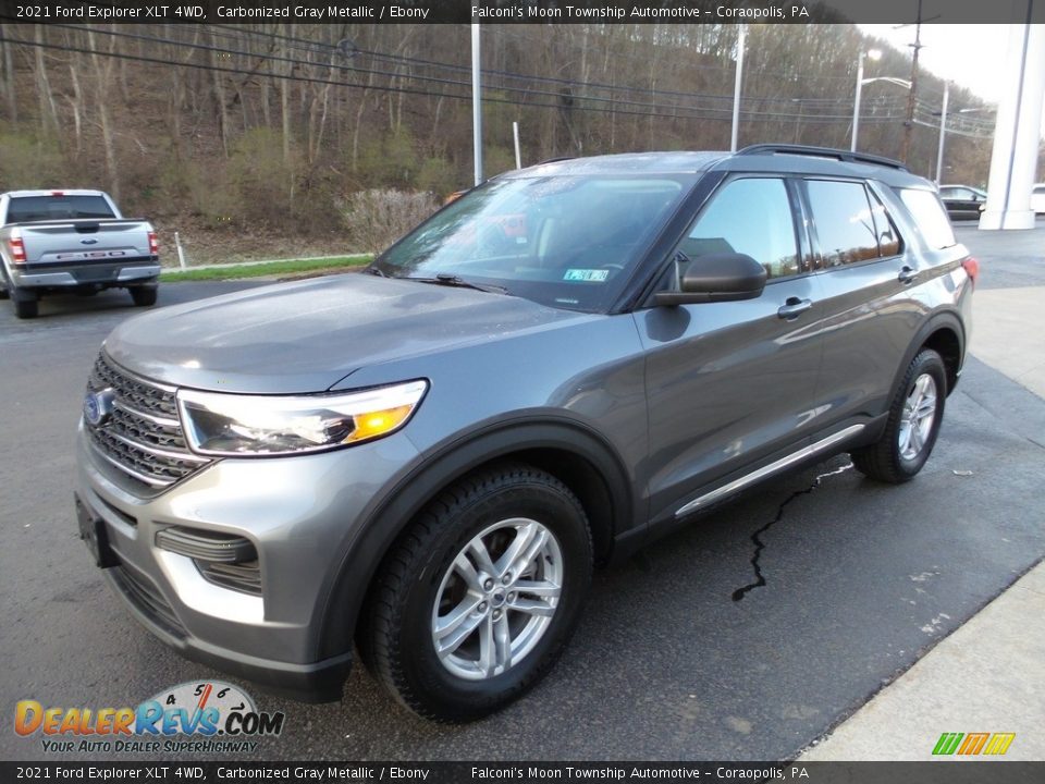 2021 Ford Explorer XLT 4WD Carbonized Gray Metallic / Ebony Photo #7